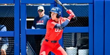 Skylar Wallace at the USA All-Star Softball Showcase