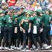 Sierra Sacco is greeted at home by her Talons teammates in Chattanooga, TN on June 15, 2025. (Photo By Charles Mays/Fastpitch Wire)