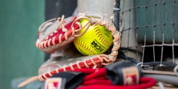 Georgia softball team during Georgia’s game against Georgia Gwinnett College at Jack Turner Stadium in Athens, Ga., on Friday, Oct. 4, 2024. (Sofia Yaker/UGAAA)