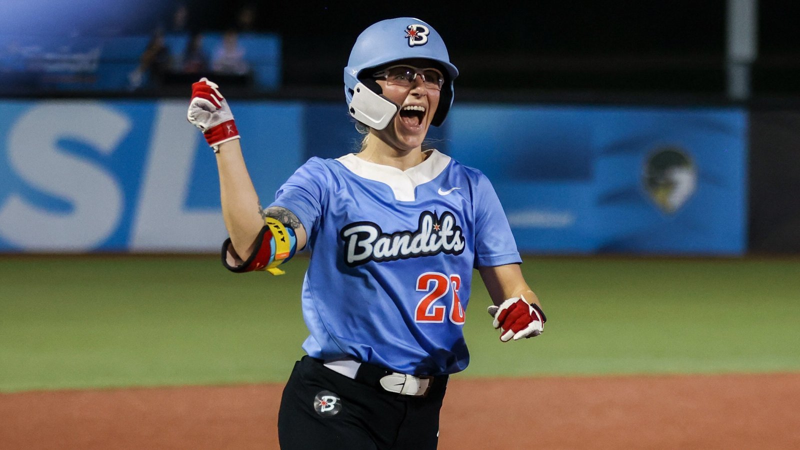AUSL Bandit Sydney McKinney Home Run. Photo Credit Kristin Ostrowski AUSL scaled 1
